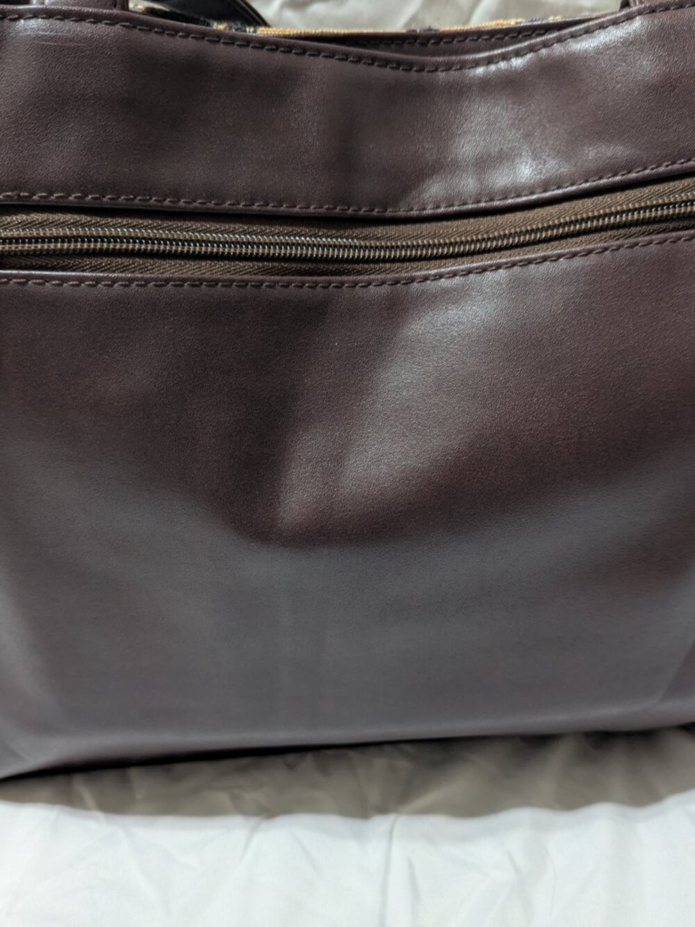 Dog themed burgundy tote/purse - Picture 5 of 11